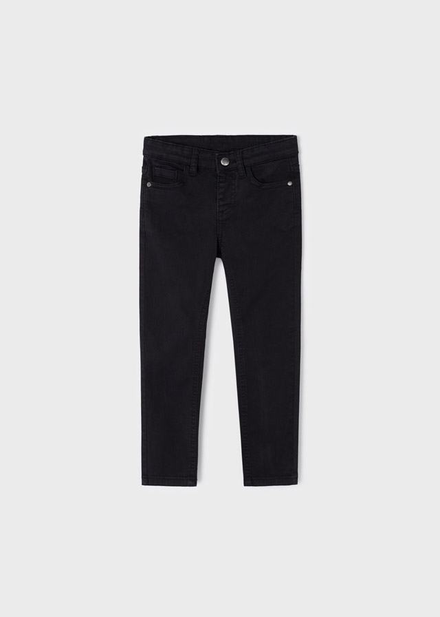 Mayoral Παντελονι 5τσεπο slim fit μαυρο Μεσαιο αγορι