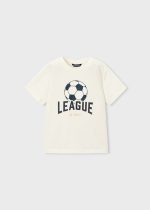 Mayoral Μπλουζα κοντομανικη league κρεμ Μεσαιο αγορι - Image 2