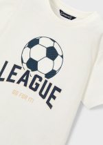 Mayoral Μπλουζα κοντομανικη league κρεμ Μεσαιο αγορι - Image 4