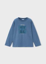 Mayoral T-Shirt μακρυμανικο basic παγωμενο Μεσαιο αγορι