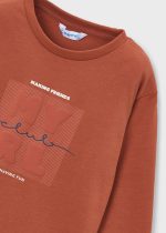 Mayoral T-Shirt μακρυμανικο basic κεραμιδι Μεσαιο αγορι - Image 3