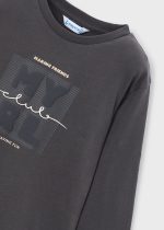 Mayoral T-Shirt μακρυμανικο basic μαυροπινακ Μεσαιο αγορι - Image 3