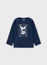 Mayoral T-Shirt μακρ glow in the dark μπλε Μεσαιο αγορι