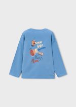 Mayoral T-Shirt μακρ/κο "turn up" μπλε μελαν Μεσαιο αγορι - Image 4