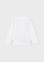 Mayoral T-Shirt μακρυμανικο κεντητη κρεμ Μεσαιο αγορι - Image 2