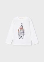 Mayoral Μπλουζα μακρυμ αρκουδα ski κρεμ Μεσαιο αγορι - Image 2